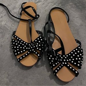 Maiden lane Black Sandals